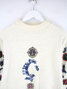 Vintage Sweater Beige L – Detailansicht Vorderseite