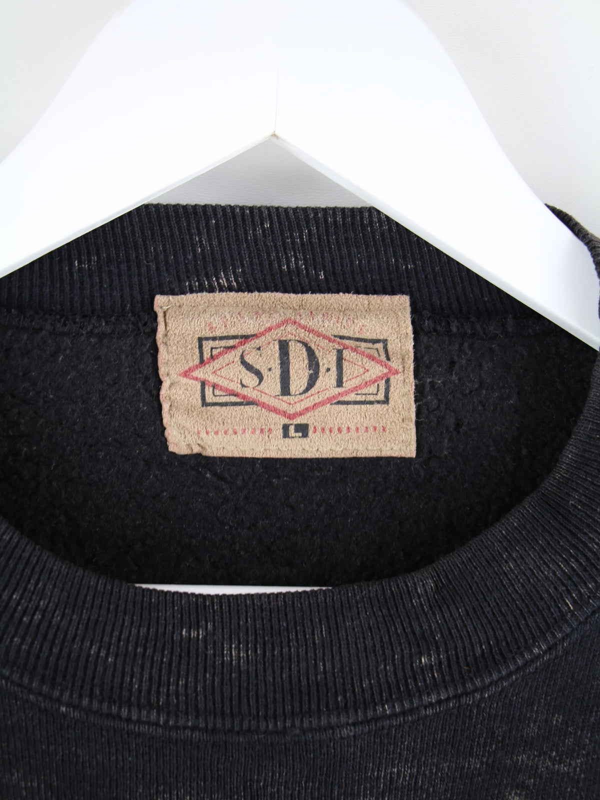 Vintage Sweater Schwarz L – Etikett
