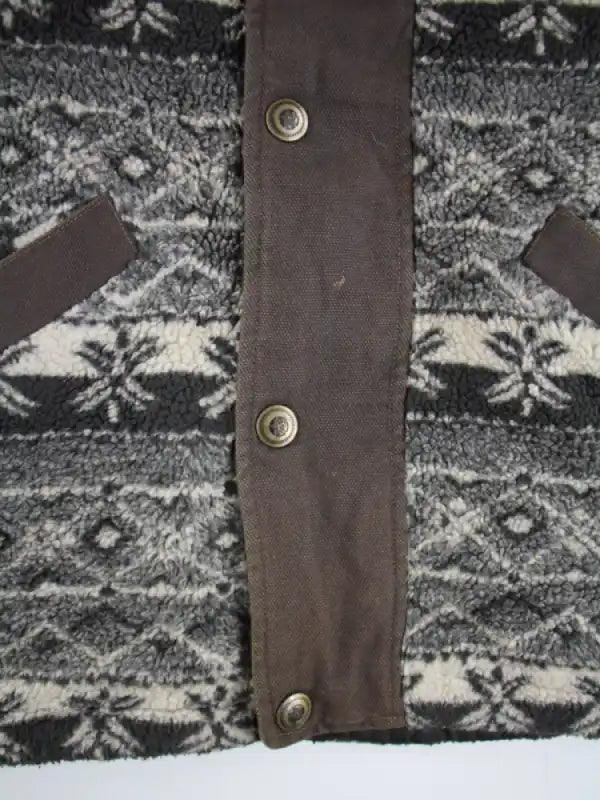 Vintage Weste Grau M – Detailbild 1
