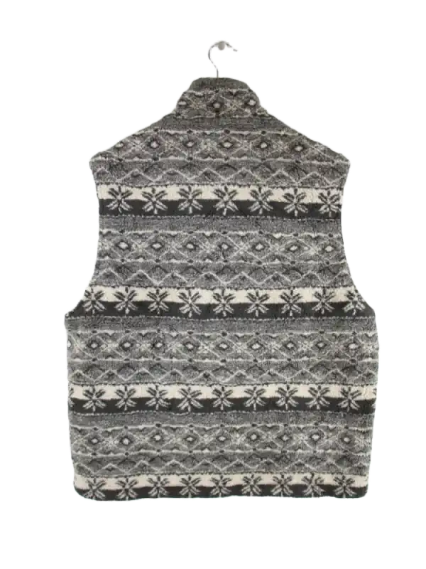 Vintage Weste Grau M – Rückseite