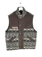 Vintage Weste Grau M – Vorderseite