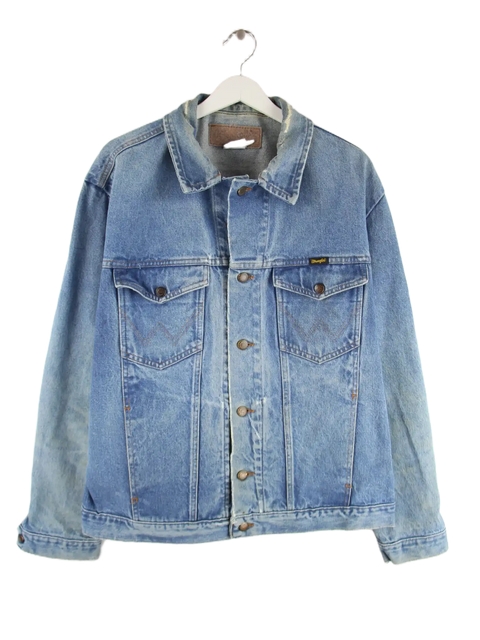 Wrangler Jeansjacke Blau L – Vorderseite
