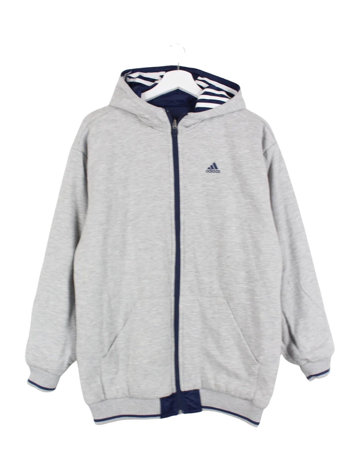 Adidas Reversible Jacket Blue Gray S Peeces