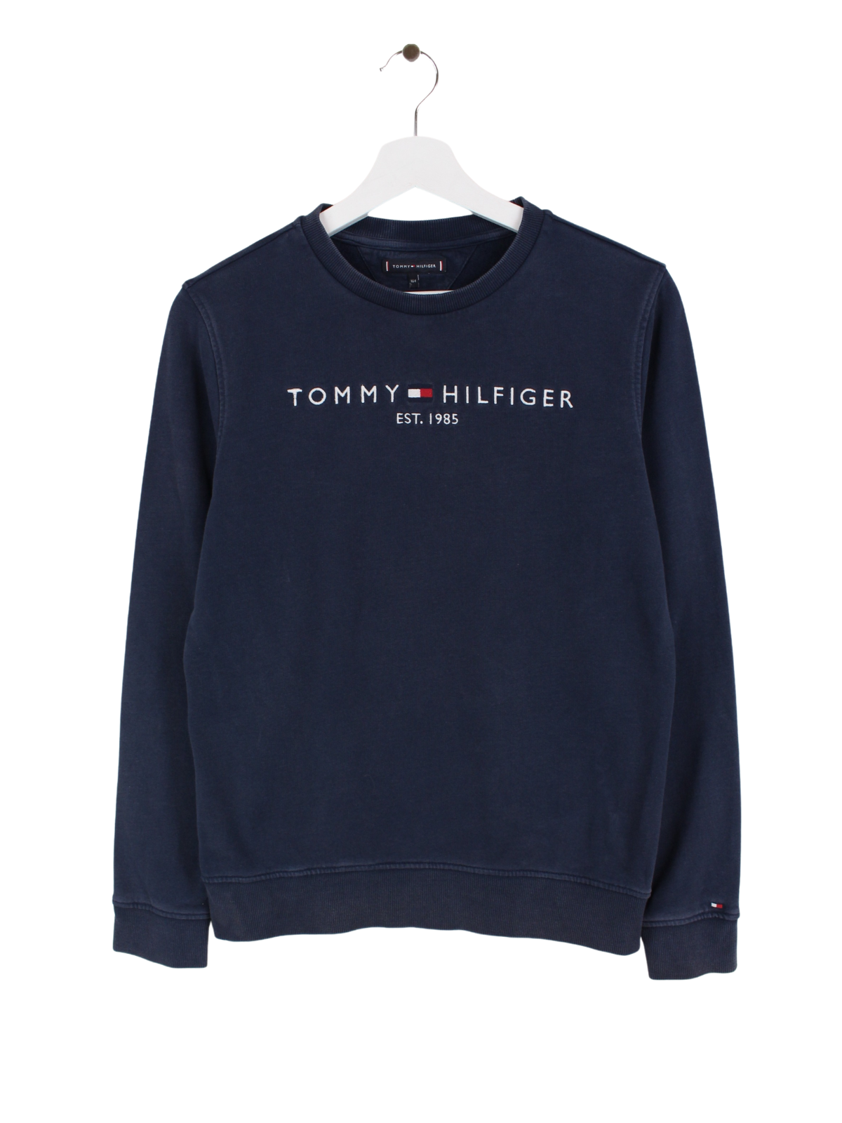 Crew Neck Pull Tommy Hilfiger Bleu Marine Sweater Tommy Hilfiger