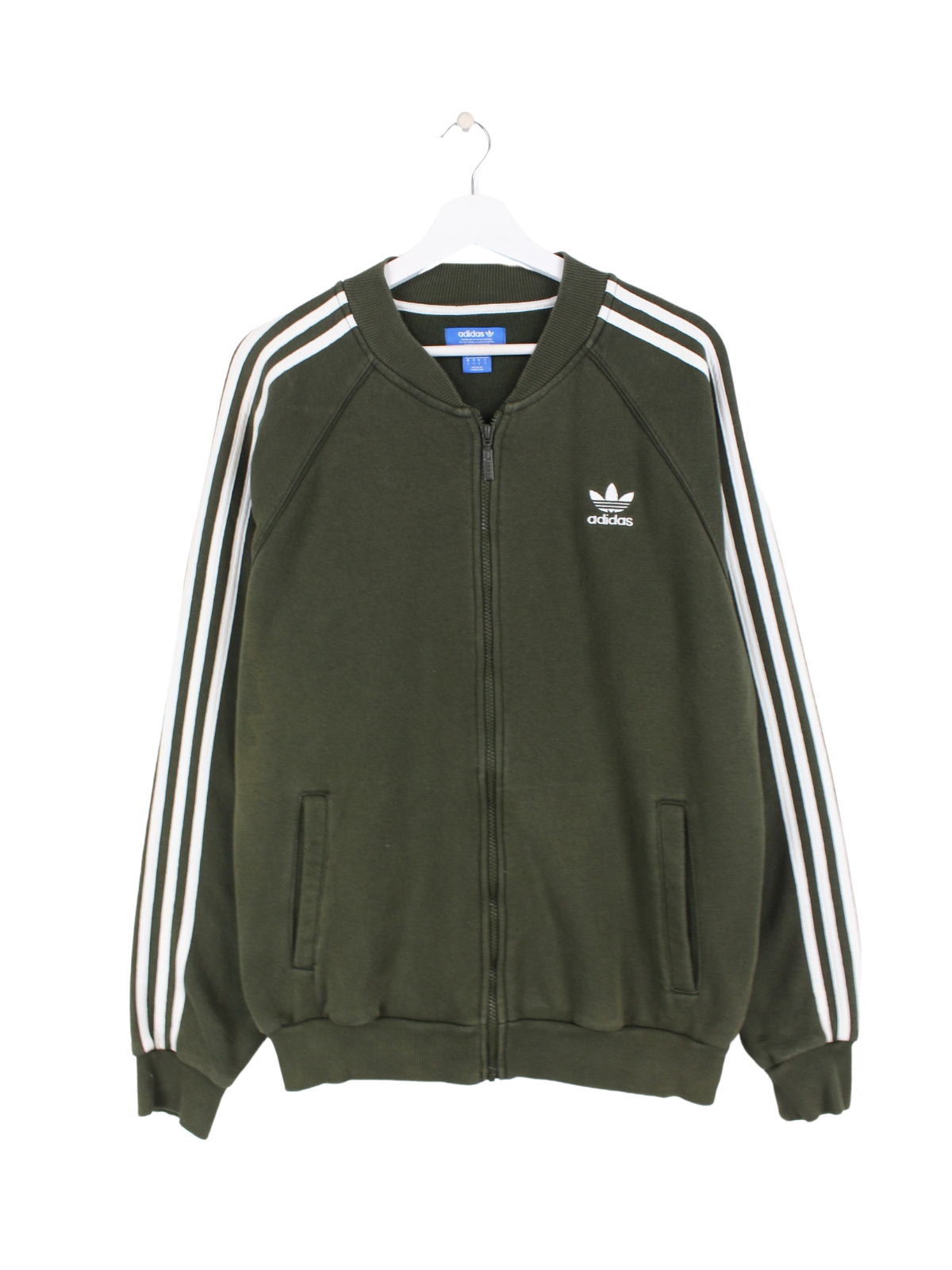 olive green adidas track jacket