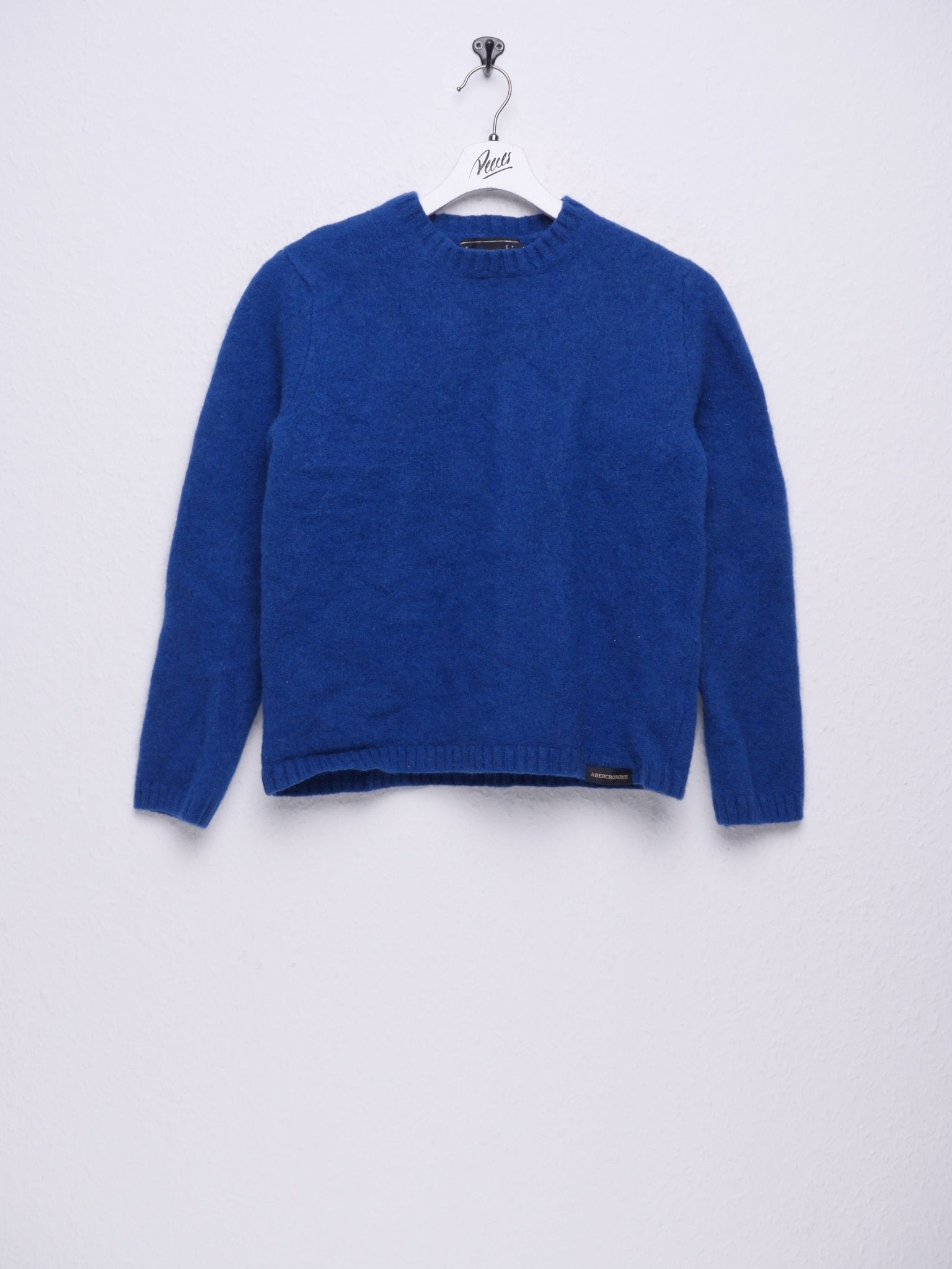 Abercrombie&Fitch patched Logo blue Wool Sweater - Peeces