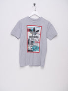 Adidas big printed Logo grey Shirt - Peeces