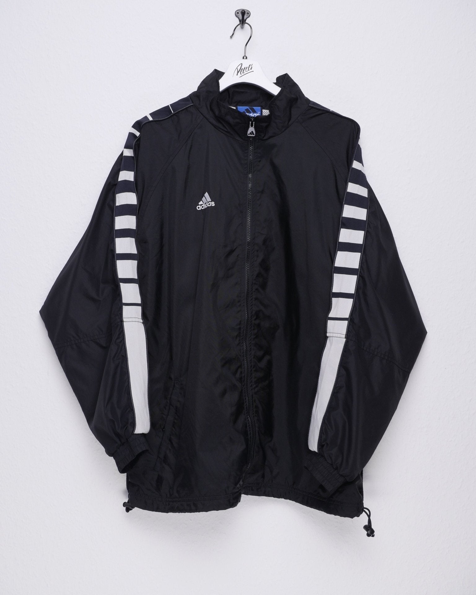 adidas embroidered Logo black thick Track Jacket - Peeces