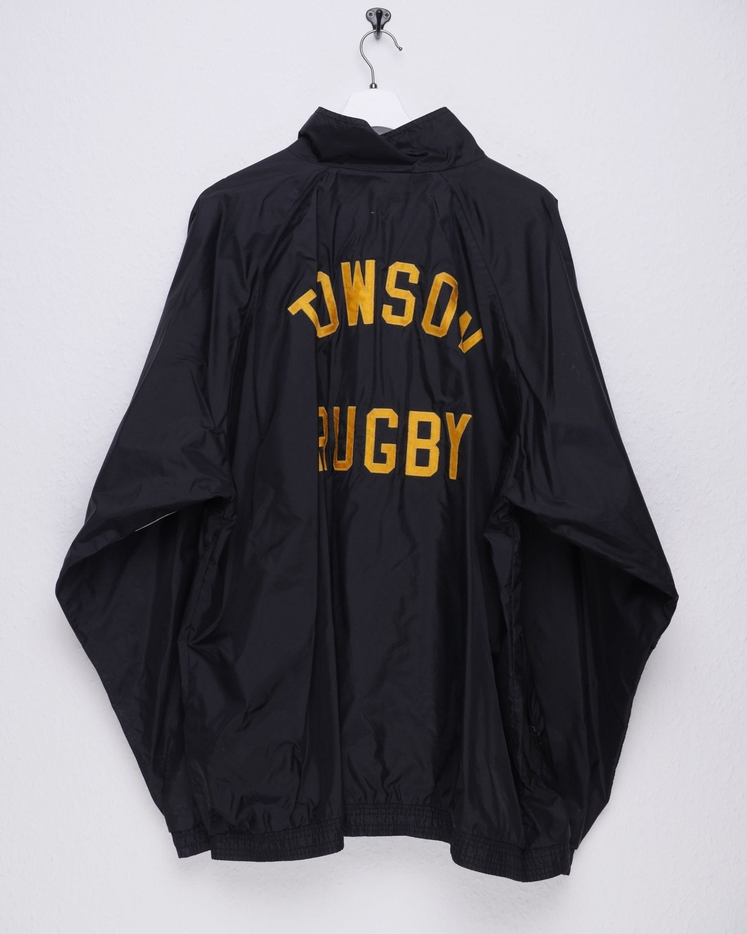 adidas embroidered Logo 'Towson University Rugby' two toned Track Jacket - Peeces