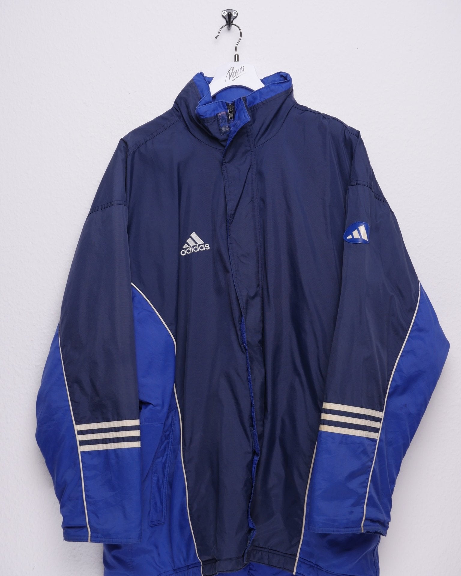 Adidas embroidered Logo two toned heavy Parker Jacket - Peeces