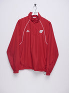 Adidas embroidered Logo Vintage Half Zip Jersey Sweater - Peeces