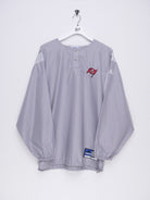 adidas embroidered Patch grey half buttoned Jersey Sweater - Peeces