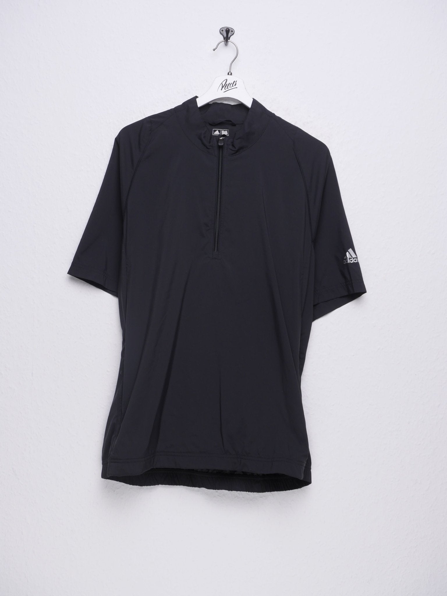 Adidas printed Logo Vintage Half Zip Jersey Shirt - Peeces