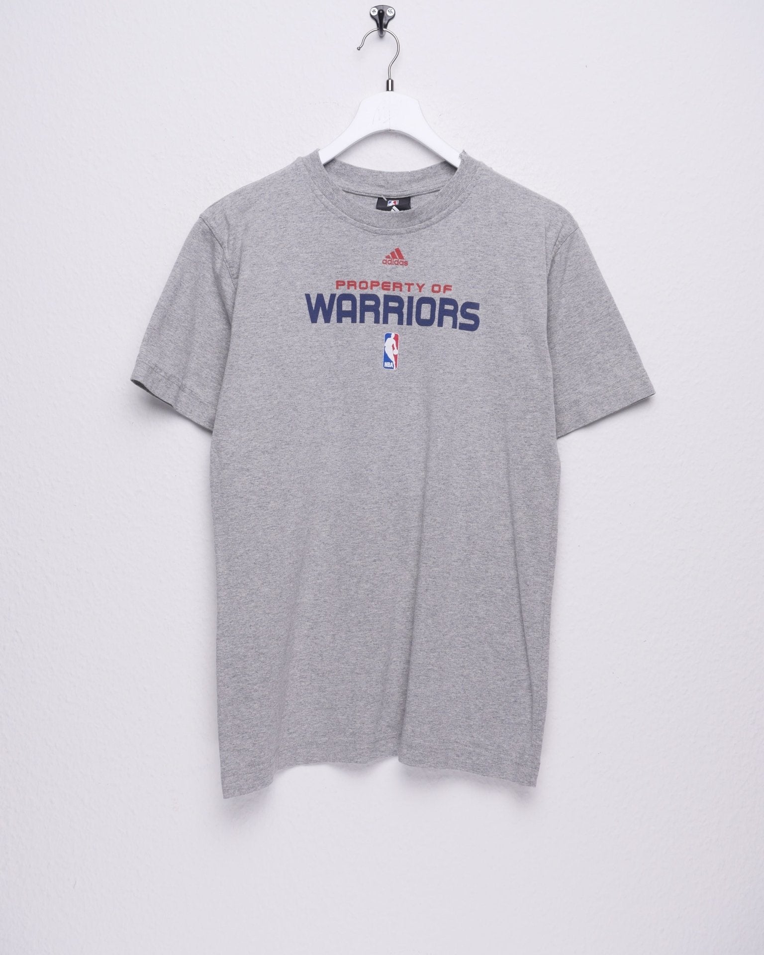 Adidas Property of Warriors printed Spellout grey Shirt - Peeces
