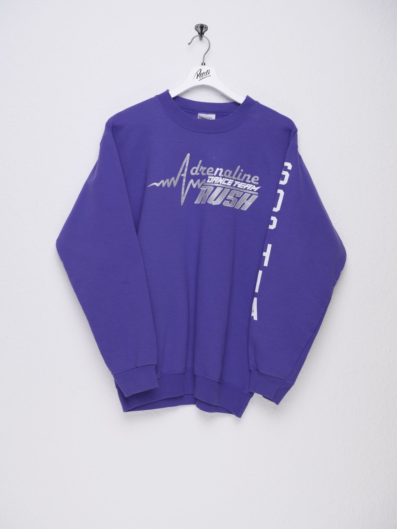 Adrenaline Dance Team Rush pinted Spellout purple Sweater - Peeces