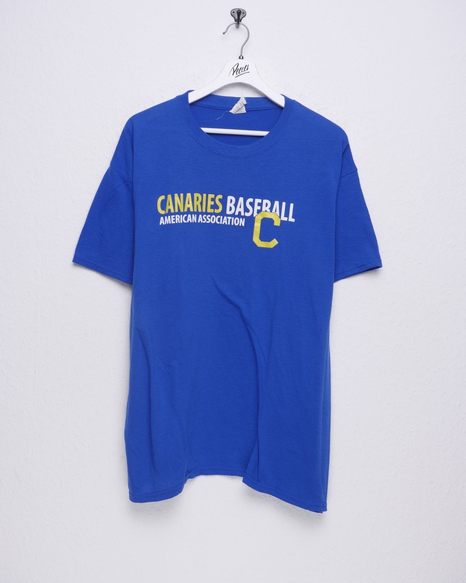 Canaries Baseball printed Spellout Vintage Shirt - Peeces