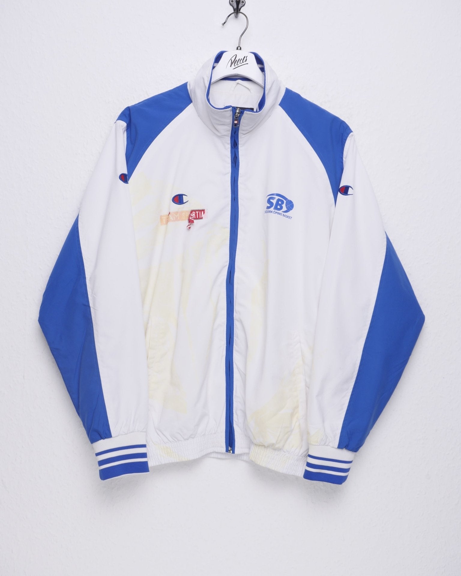Champion Basketball embroidered Logo two toned Track Jacke - Peeces