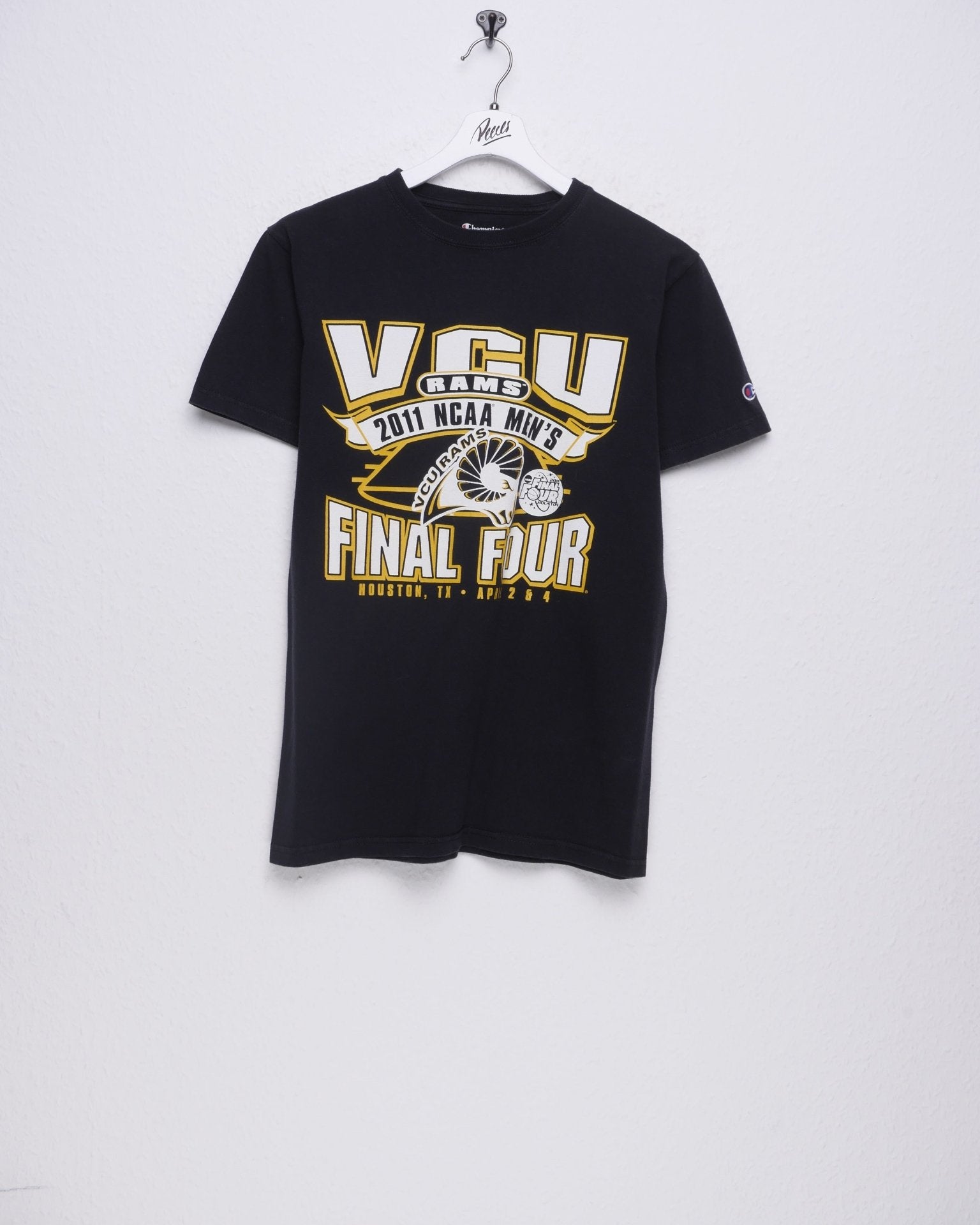 Champion Basketball VCU Rams embroidered Logo black Shirt - Peeces