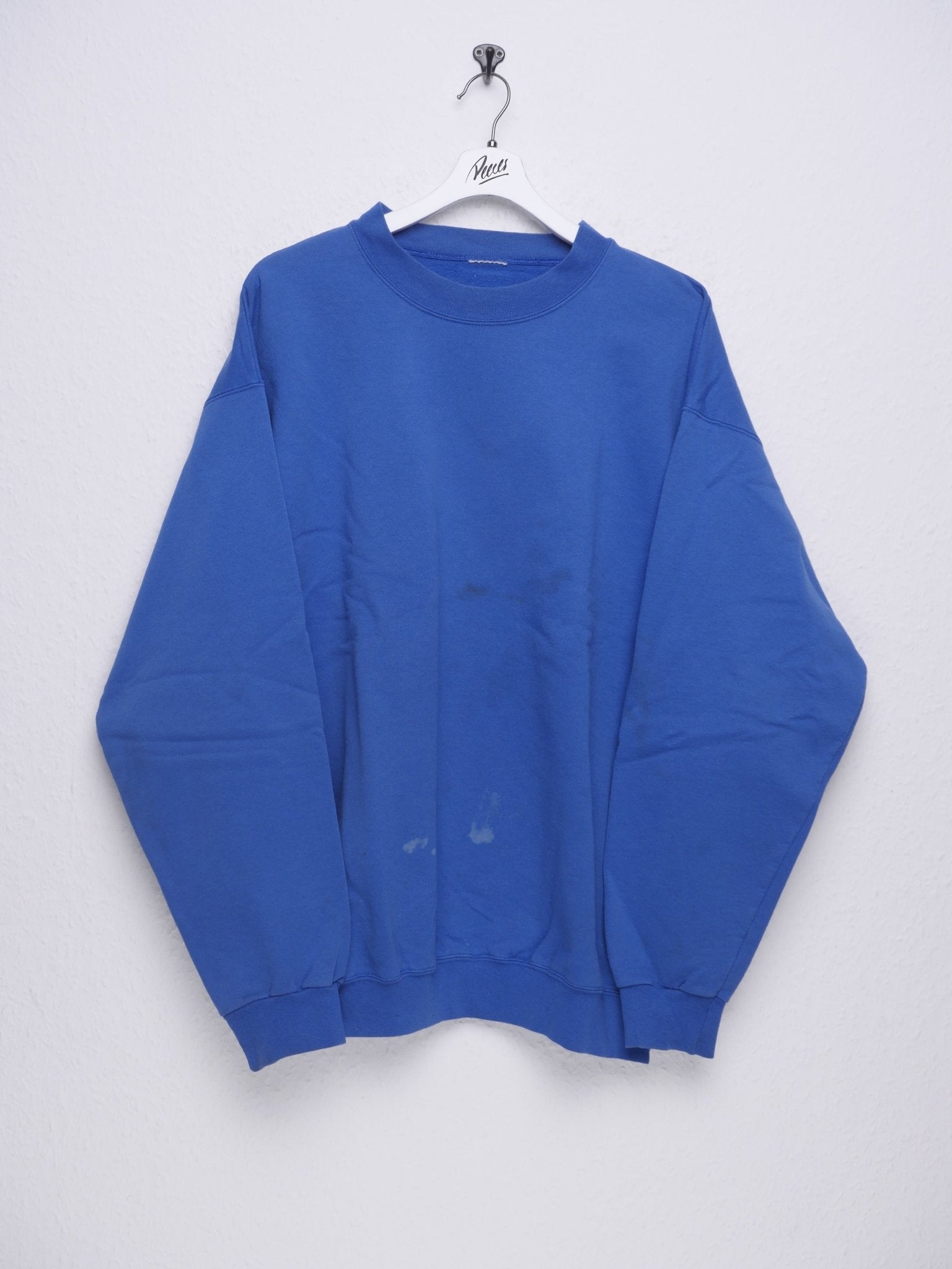 Champion embroidered Logo basic blue Sweater - Peeces