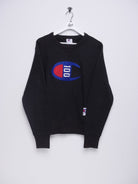 champion embroidered Logo black Sweater - Peeces