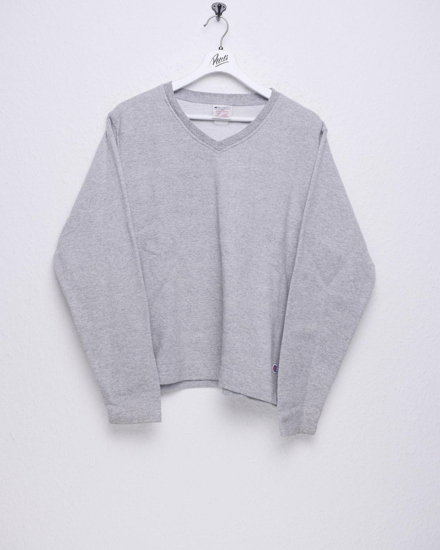 Champion embroidered Logo grey Vintage Sweater - Peeces