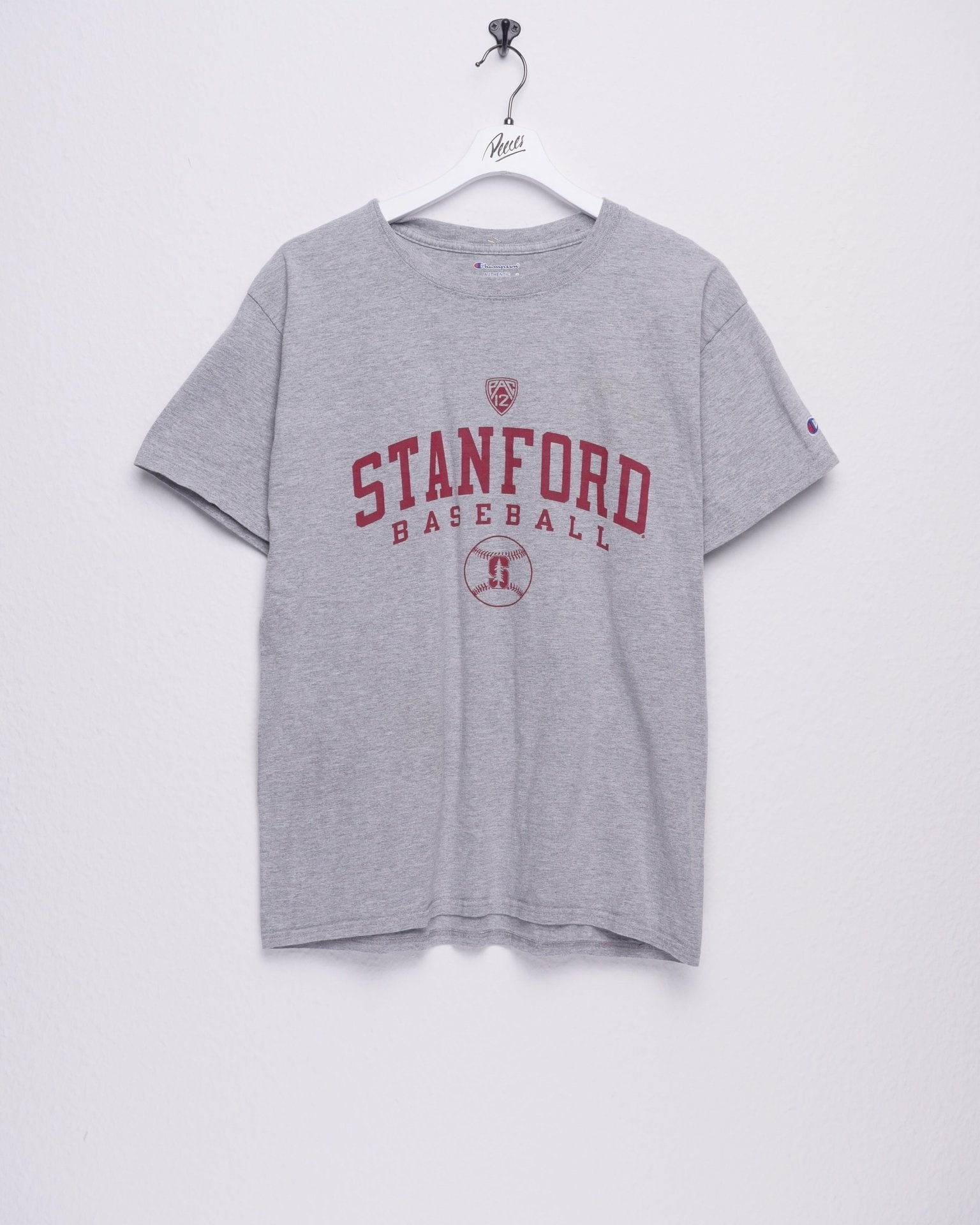 Champion embroidered Logo 'Stanford Baseball' grey Shirt - Peeces