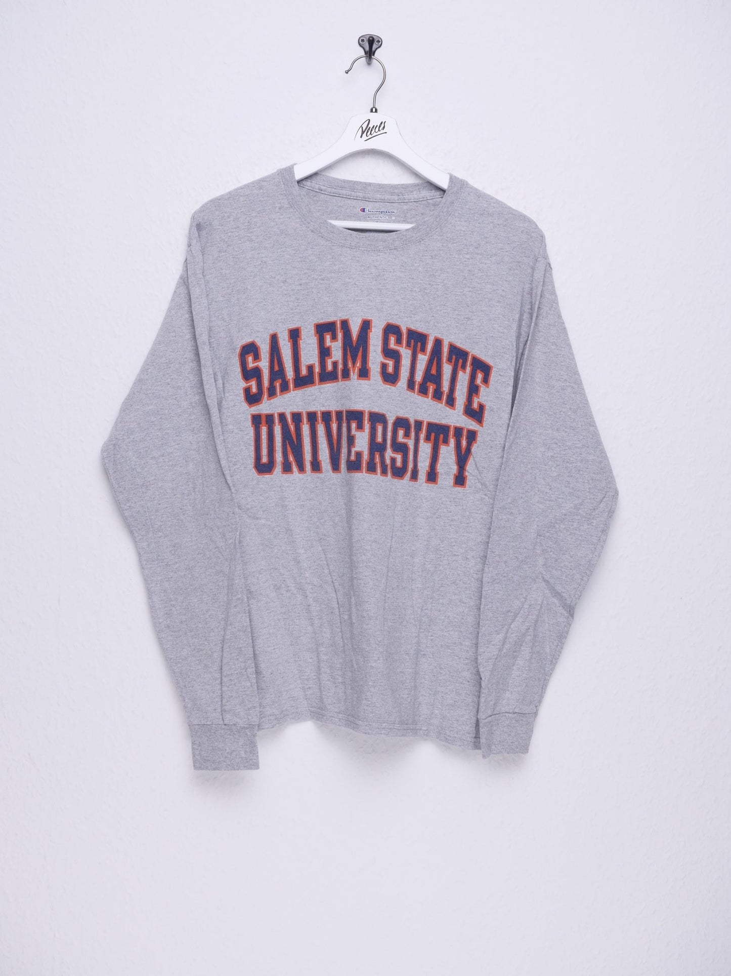 Champion Salem State University embroidered Logo grey L/S Shirt - Peeces