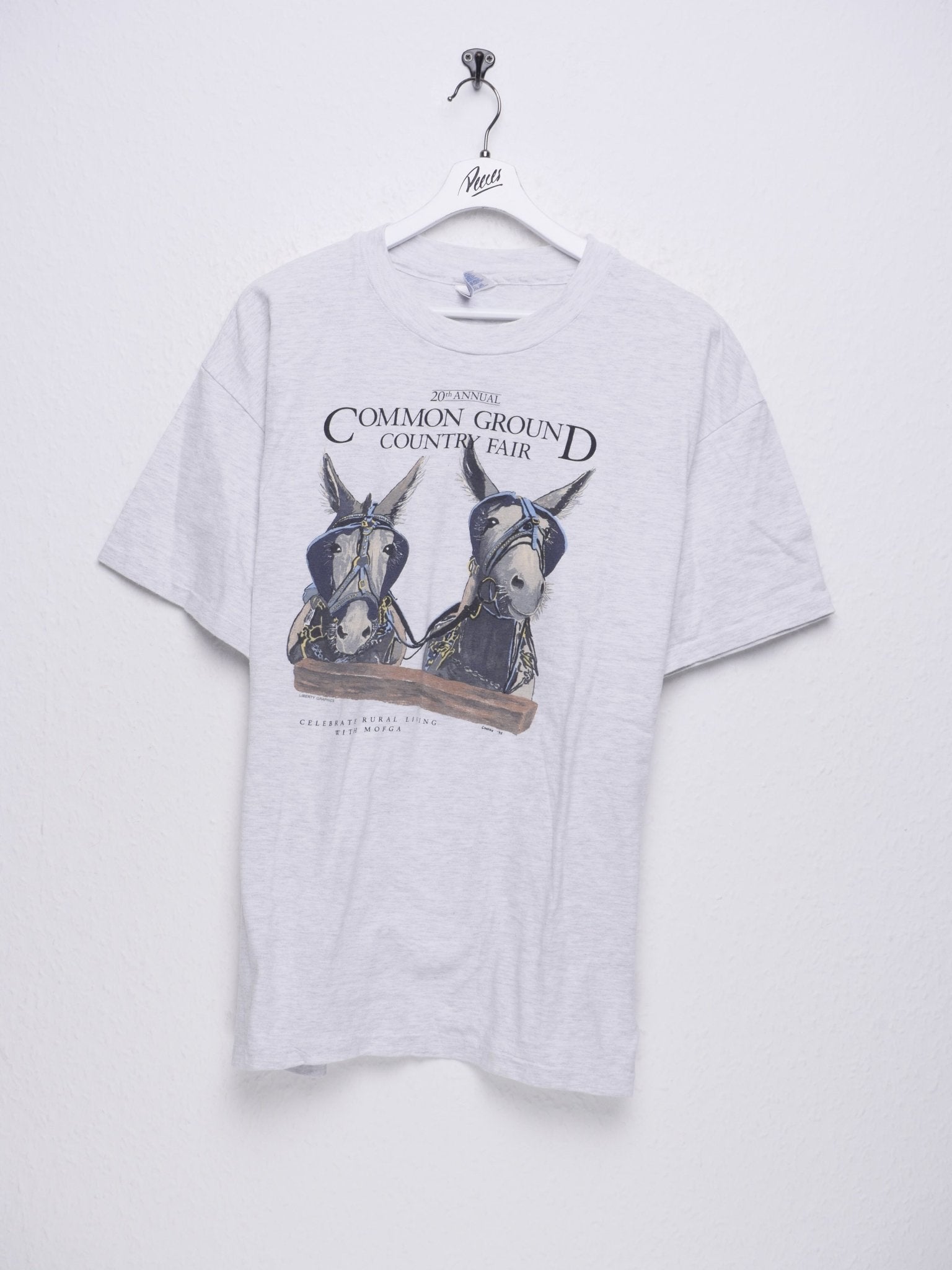 Common Ground Counry Fair printed Graphic light grey Shirt - Peeces