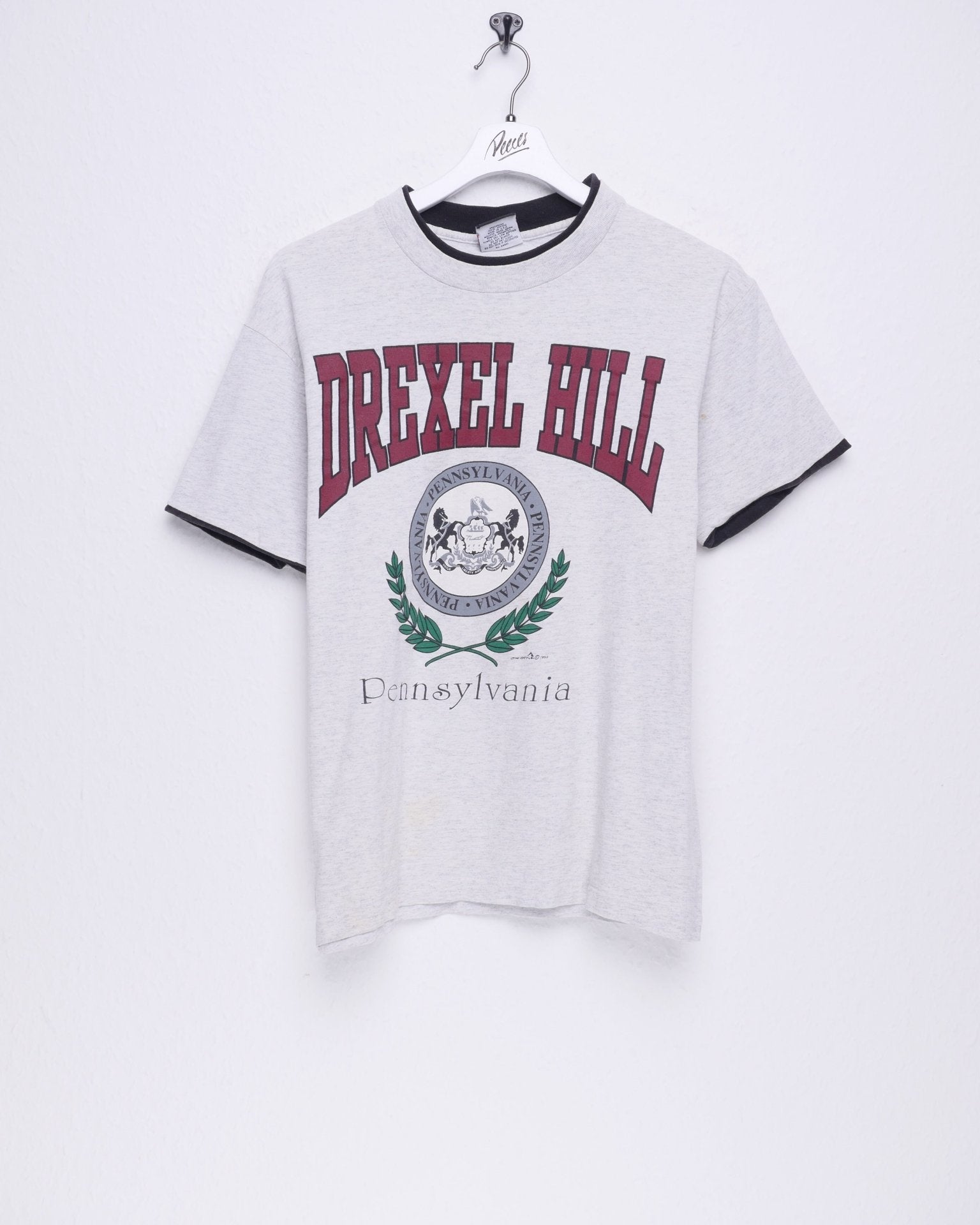 Drexel Hill Pennsylvania printed Graphic grey Shirt - Peeces