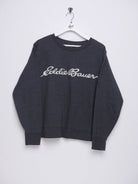 Eddie Bauer printed Spellout dark grey Sweater - Peeces