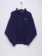 embroidered Logo navy Sweater - Peeces