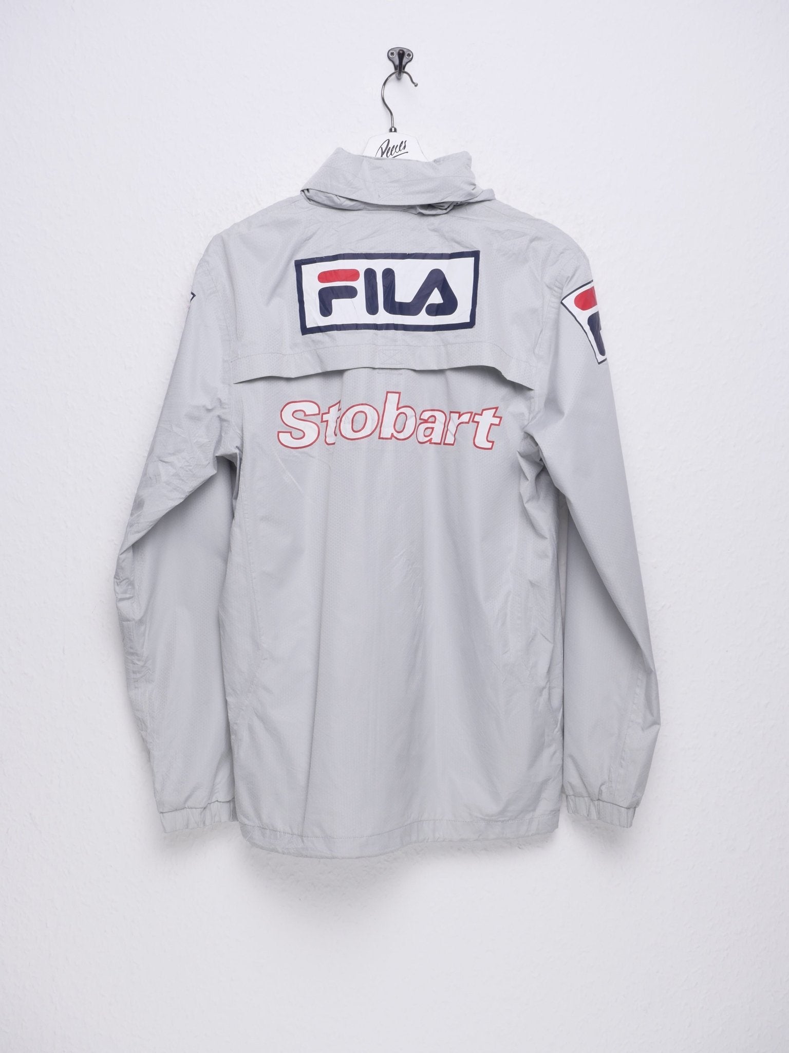 Fila embroidered Spellout grey Track Jacke - Peeces