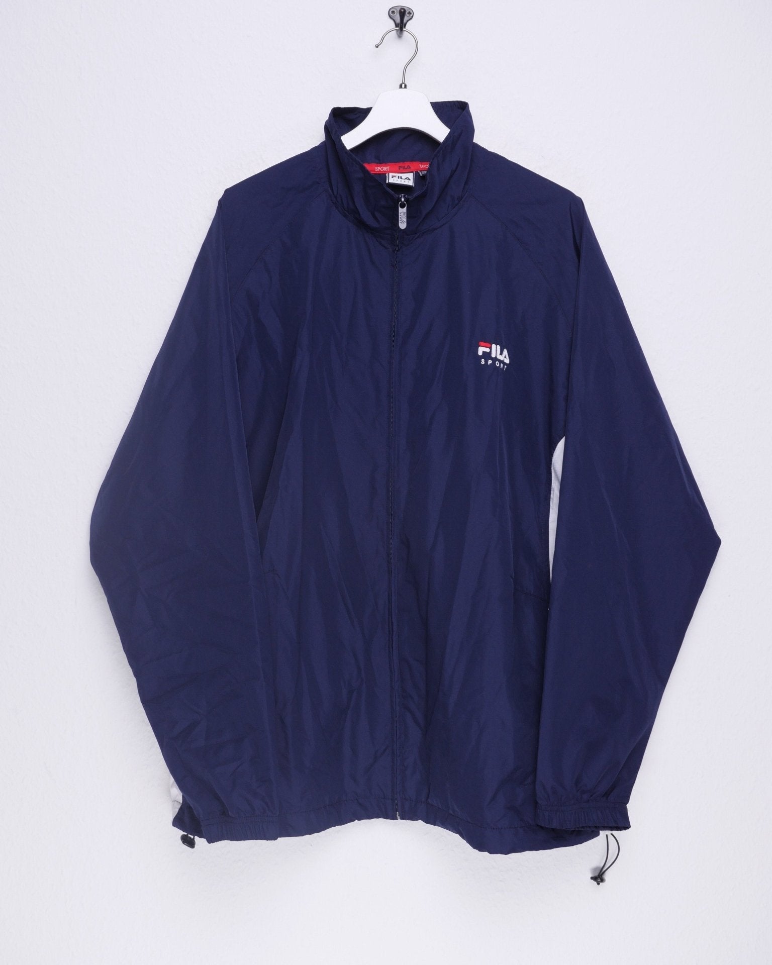fila Sport embroidered Spellout two toned Track Jacket - Peeces