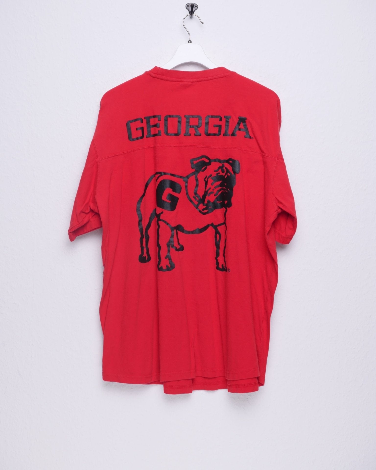 'Georgia Bulldogs' printed Logo red Shirt - Peeces