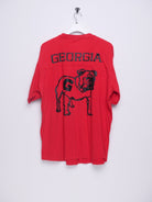 'Georgia Bulldogs' printed Logo red Shirt - Peeces