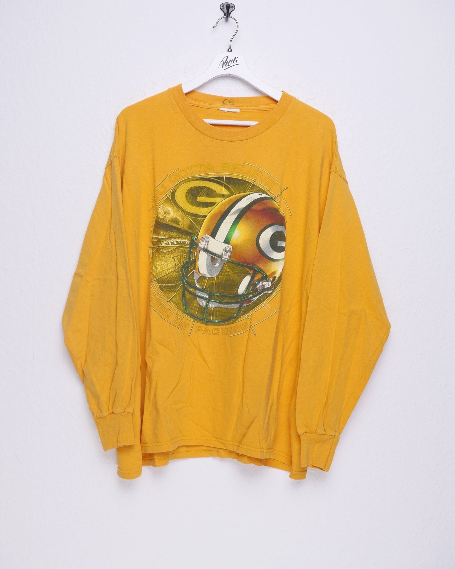 'Green bay Packers' printed Graphic Vintage L/S Shirt - Peeces
