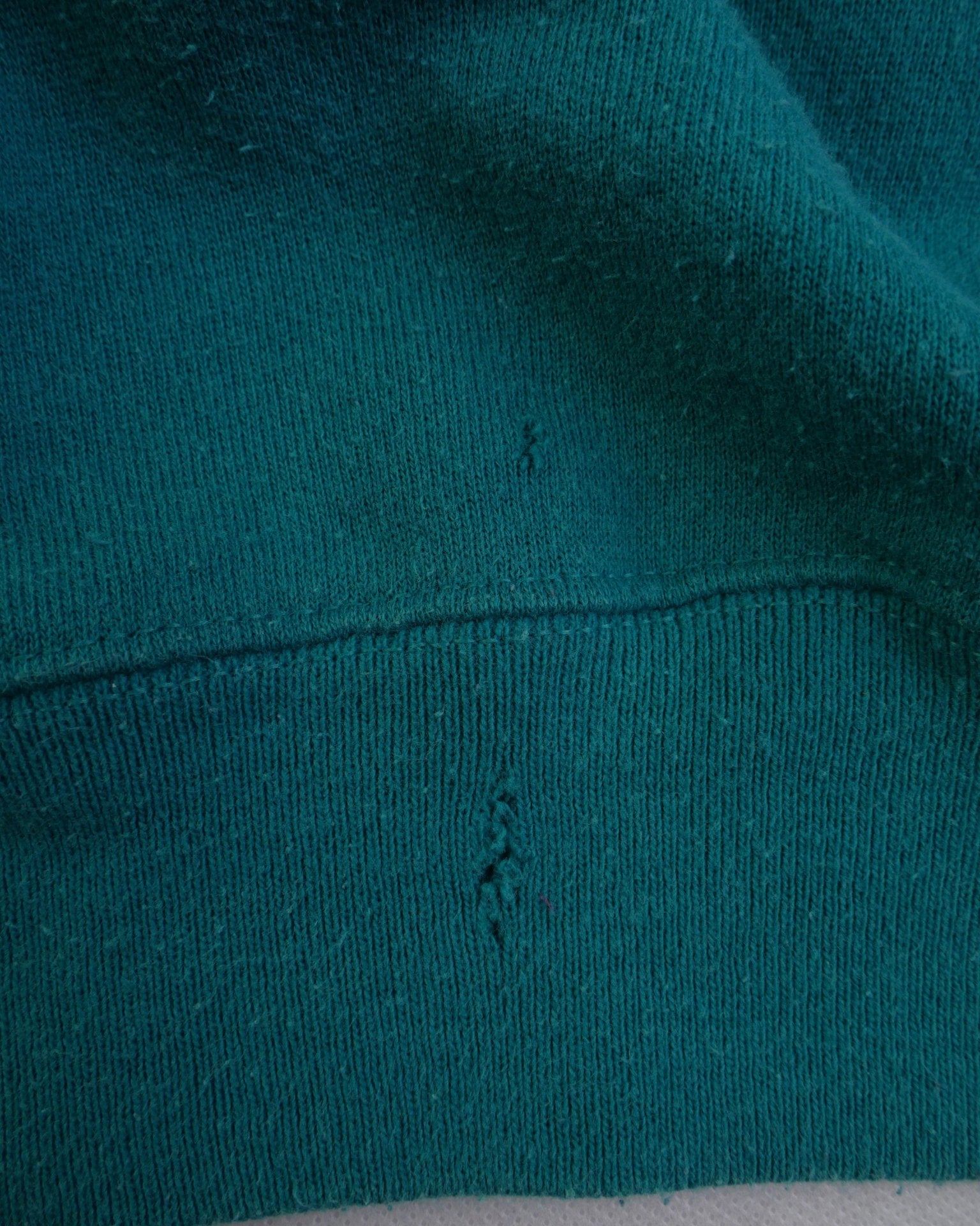 hanes printed Logo 'Vuarnet' turquoise Vintage Sweater - Peeces