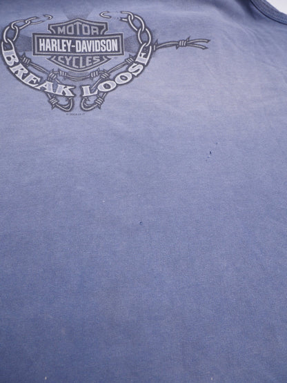 harley Davidson Monterey printed Logo washed Tank Top Graphic Shirt - Peeces