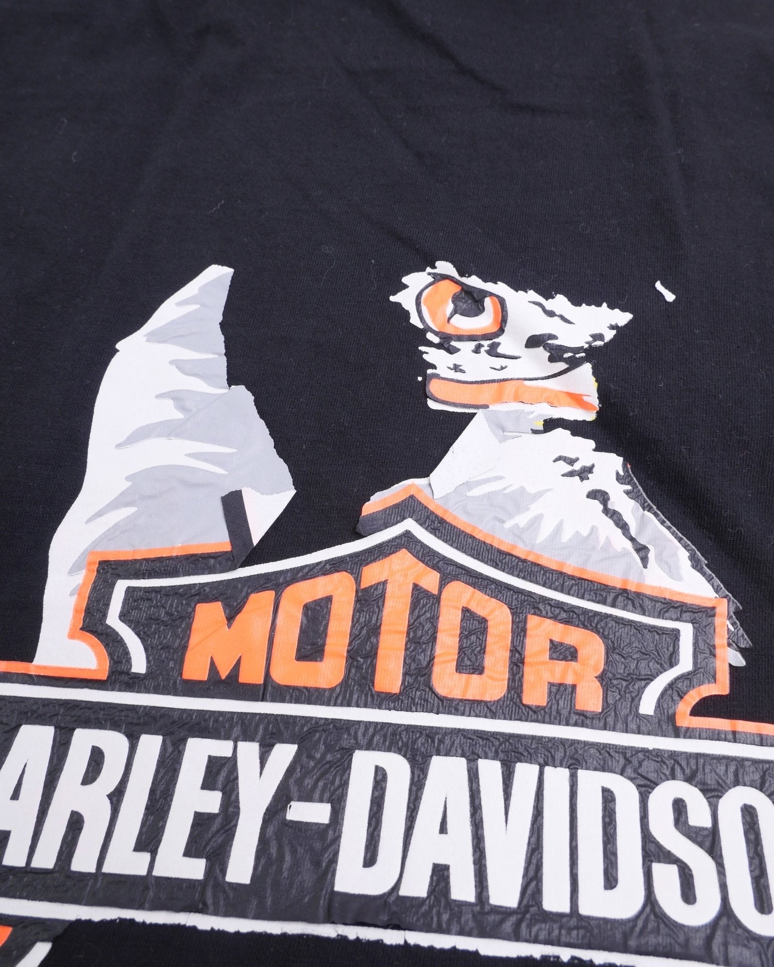 Harley Davidson printed Logo black Graphic Shirt - Peeces