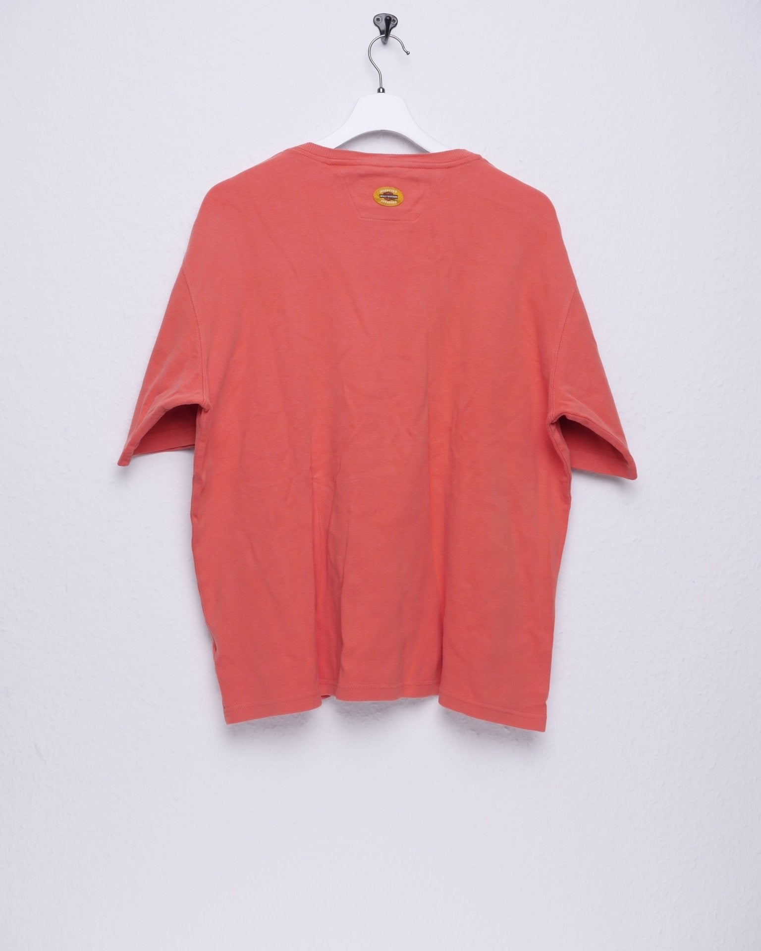 harley embroidered Patch orange Shirt - Peeces