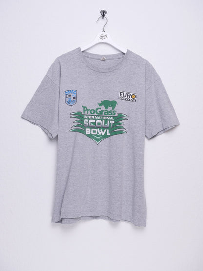 International Scout Bowl printed Graphic grey Shirt - Peeces
