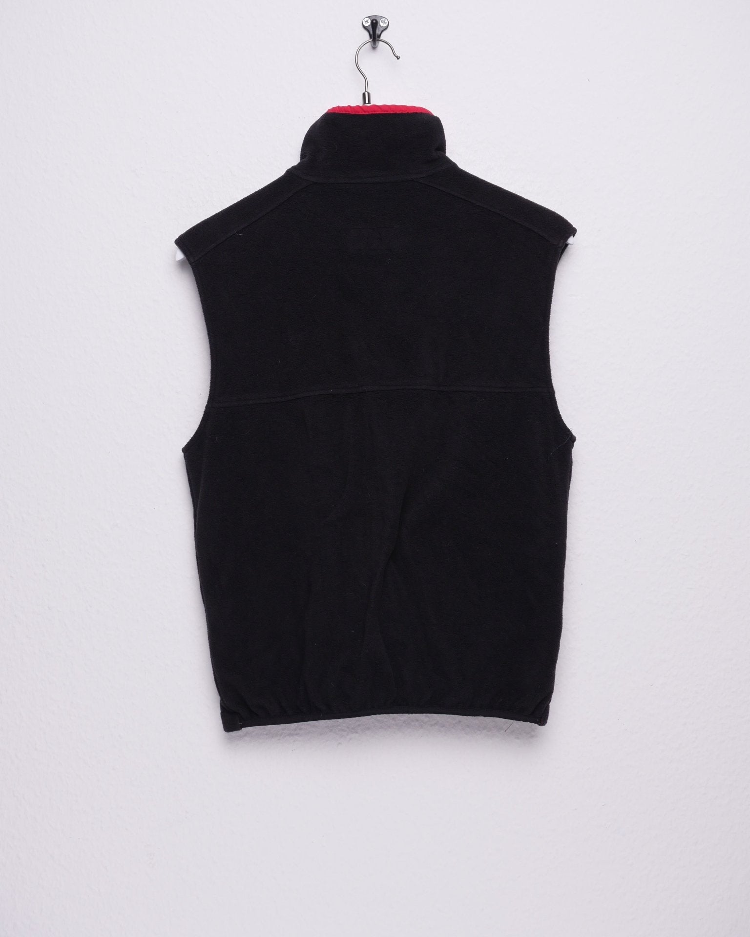 L. L. Bean Patch black Fleece Vest Zip Sweater - Peeces