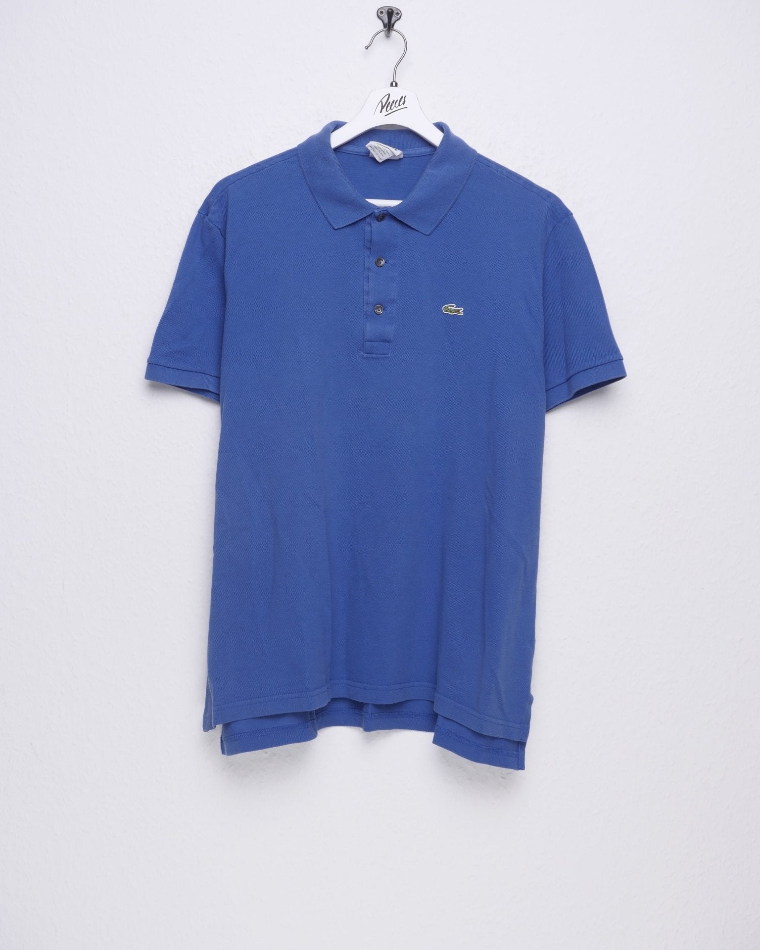 Lacoste embroidered Logo blue S/S Polo Shirt - Peeces