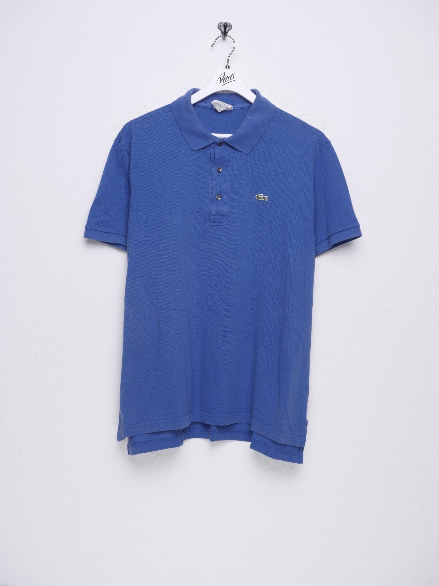 Lacoste embroidered Logo blue S/S Polo Shirt - Peeces