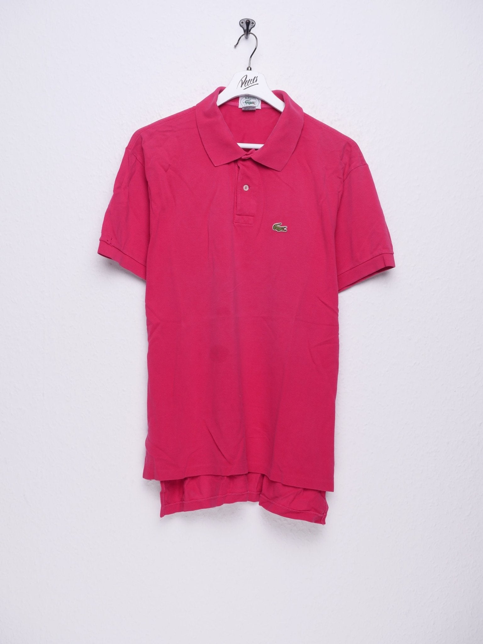 Lacoste patched Logo pink Polo Shirt - Peeces