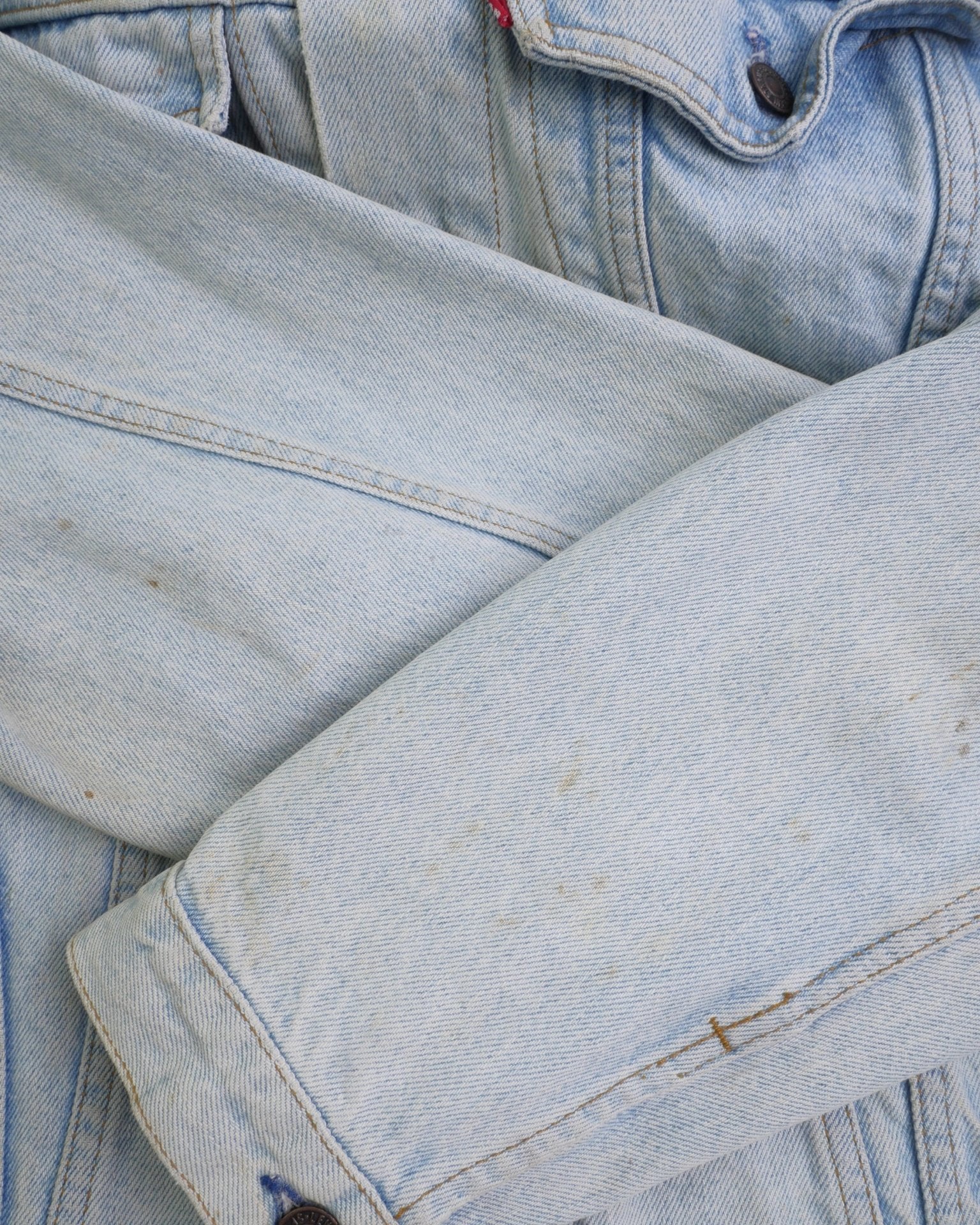 levis patched Logo blue Denim Vintage Jacke - Peeces