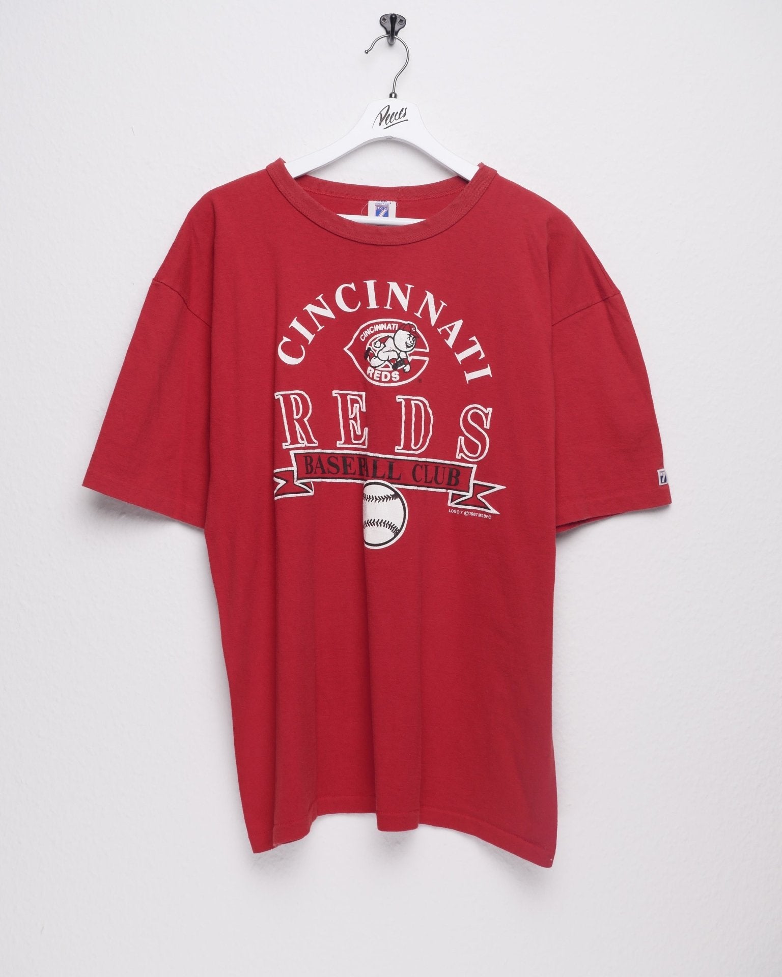MLB Cincinnati Reds 1987 printed Logo Vintage Shirt - Peeces