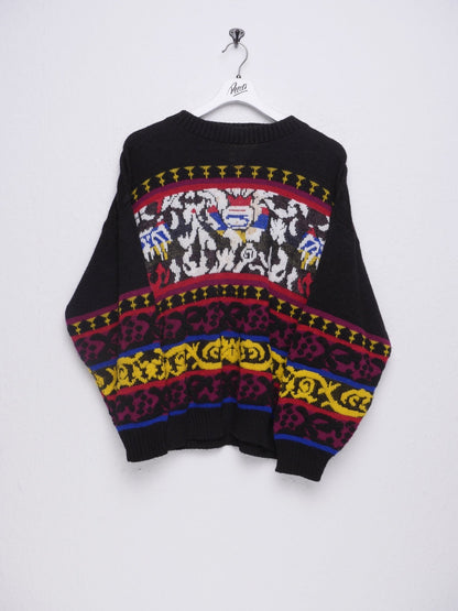 multicoloured patterened knit Sweater - Peeces