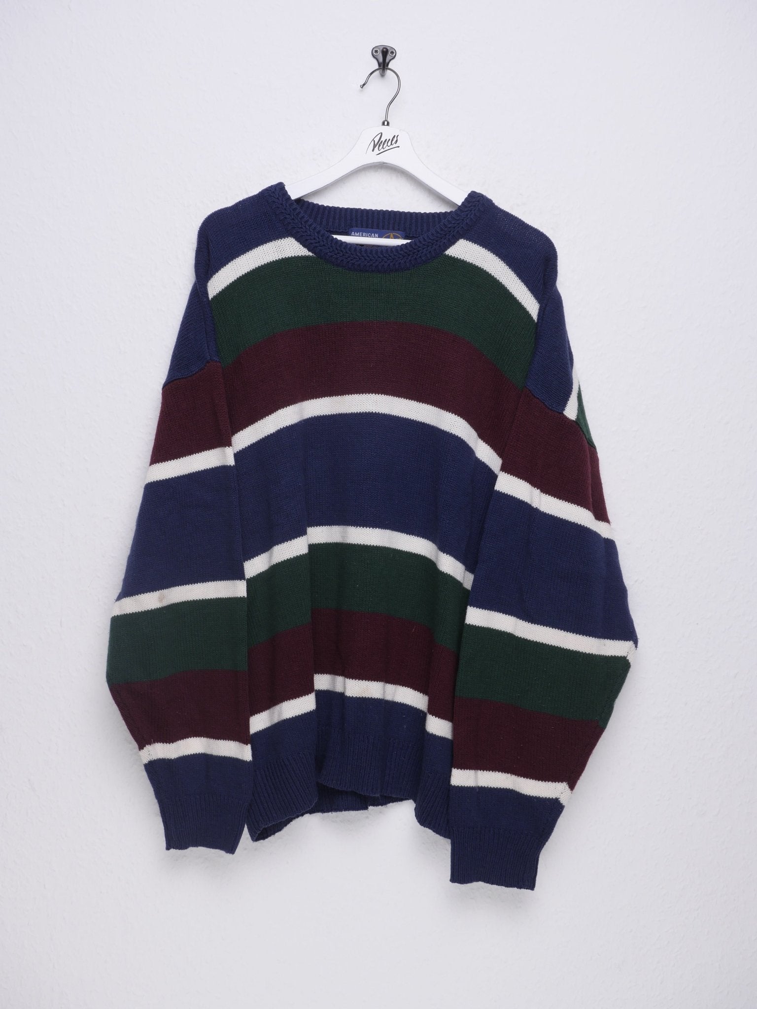 multicoloured striped knit Sweater - Peeces
