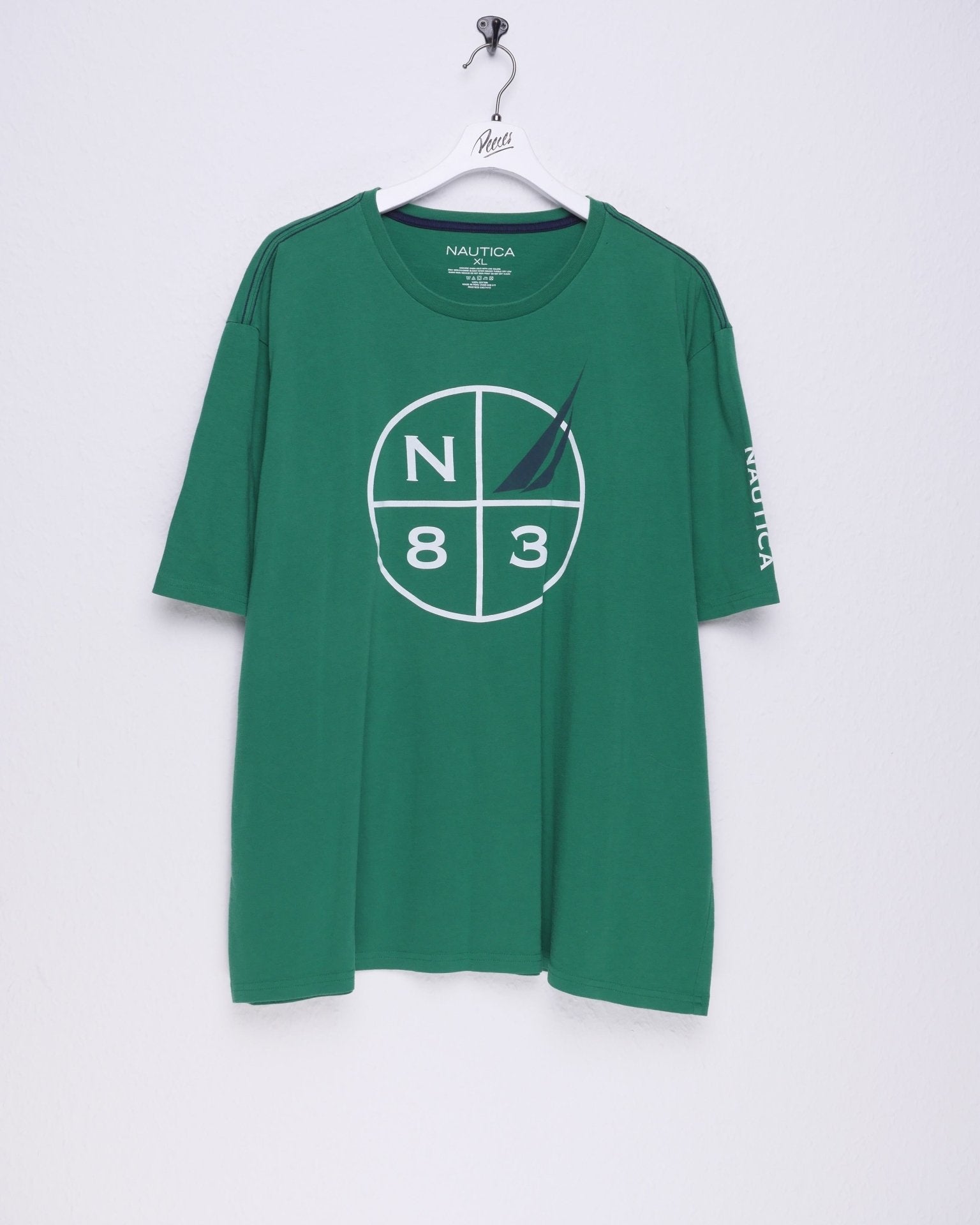 nautica printed Logo green Shirt - Peeces